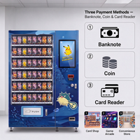 Distributeur automatique intelligent de cartes à collectionner, distributeur de cartes en boîte en libre-service avec écran tactile et paiement sans espèces pour les magasins de jeux