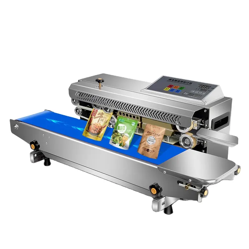 DBF-770CEcount enable Certified High Quality Industrial Continuous Band Sealer Machine bag sealer plastic horizontal sealer