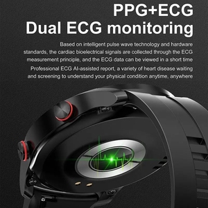 Không thấm nước ECG + PPG BT cuộc gọi thông minh đồng hồ cảm ứng đầy đủ thể thao đồng hồ sức khỏe Tracker người đàn ông smartwatch cho Android IOS - Product Image 3