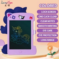 Écran de verrouillage de panneau LCD licorne électrique de 7 pouces tablette de copie de peinture d'essuyage multifonctionnelle réutilisable pour enfants