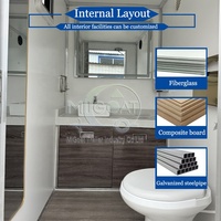 Offerta Speciale: Rimorchio Bagno Mobile a 2 Postazioni, Monoasse, Grigio, con Lavabo e Specchio per Eventi all'Aperto e Cantieri