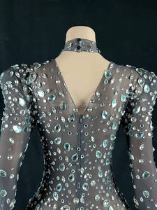 NOVANCE Y2201-B Nouvelles technologies <span class=keywords><strong>Vêtements</strong></span> Femmes Robe noire transparente étincelante <span class=keywords><strong>de</strong></span> diamants Robe <span class=keywords><strong>de</strong></span> <span class=keywords><strong>mère</strong></span> <span class=keywords><strong>de</strong></span> <span class=keywords><strong>la</strong></span> <span class=keywords><strong>mariée</strong></span> Cérémonie Fête - Product Image 3