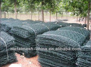 Nehir bankası için Gabion sepeti galvanizli ve PVC kaplı örgü altıgen Gabion kutusu taş kafes duvar korumak - Product Image 5