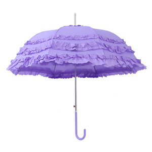 Parapluie Lolita de style japonais, épaissi, avec revêtement coloré, protection solaire, dentelle, pour princesse, original, pour filles, vente en gros - Product Image 6