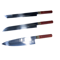 2023 couteau de cuisine combiné 14 pouces couteau trois pièces sashimi couteau chinois manche en acajou couteau de cuisine en acier inoxydable