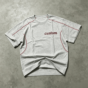 Camiseta Oversize de Streetwear con Bordado, 260G, de Alta Calidad, Manga Corta, 100% Algodón para Hombre - Product Image 4