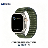 Bracelet de montre en nylon à boucle ondulée compatible avec Apple Watch S11 S10 Ultra, bracelet sport réglable à boucle auto-agrippante pour IWatch Series Ultra