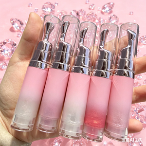 Baume à lèvres brillant végan, transparent, à changement de couleur, avec applicateur à pression massant, pour marque privée - Product Image 6