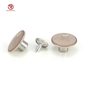 Botones de Metal para Jeans con Logotipo Personalizado al por Mayor, Botones de Aleación de Latón para Pantalones y Chaquetas, Logotipo Preimpreso en Relieve - Product Image 1