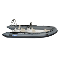 Bateau semi-rigide de 5,2 m directement de l'usine - Coque en fibre de verre avec options de tubes en PVC Hypalon - Bateau pneumatique rigide certifié CE