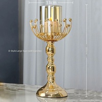 Ensemble de porte-bougies de luxe, chandelier orné pour centre de table de mariage, banquet, événement, fête, décoration