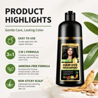 QKDS Shampoing Colorant Revitalisant pour Cheveux, Infusé au Ginseng, Fortifiant les Racines et Soin du Cuir Chevelu, Couverture Éclatante, Fournisseur d'Usine Hautement Noté