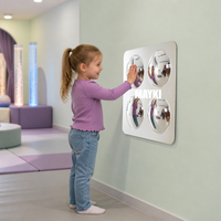 Miroir à bulles convexe à cadre souple pour l'apprentissage visuel, équipement sensoriel, miroir mural à bulles, miroirs interactifs en acrylique en forme de dôme pour enfants