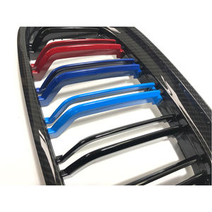 Impresión de transferencia de agua M Color Línea doble Red de coche Parachoques delantero Rejilla de malla para <span class=keywords><strong>Bmw</strong></span> <span class=keywords><strong>3</strong></span> Series E90 - Product Image 5