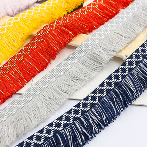Bordures en dentelle à franges et à volants, en polyester épais, modernes, écologiques, brodées, cousues, pour la décoration de vêtements et de textiles d'ameublement - Product Image 3