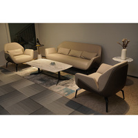 Mobilier de bureau moderne et luxueux, commercial et minimaliste de qualité supérieure, canapé de bureau en cuir pour la direction