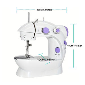 Mini machine à coudre domestique, équipement électrique automatique à points droits, machine à matelasser légère <span class=keywords><strong>pour</strong></span> débutant - Product Image 3