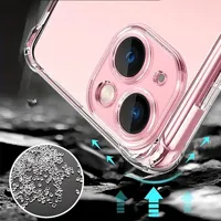 Coque en silicone antichoc pour iPhone 12 13 14 15 16 17 18 11 Pro XS Max 8 7 6 Plus X XR 16e 17e Mini Air SE 2020 2022, coque transparente