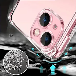 Funda de Silicona Antigolpes para <span class=keywords><strong>iPhone</strong></span> 12 13 14 15 16 17 18 11 Pro XS Max 8 7 6 Plus X XR 16e 17e Mini Air <span class=keywords><strong>SE</strong></span> <span class=keywords><strong>2020</strong></span> 2022, <span class=keywords><strong>Carcasa</strong></span> Transparente - Product Image 4