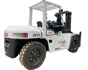 Haute performance TCM 80 chariot élévateur hydraulique diesel de 8 tonnes composants d'origine pour le transport de conteneurs chariot élévateur d'occasion à vendre - Product Image 1