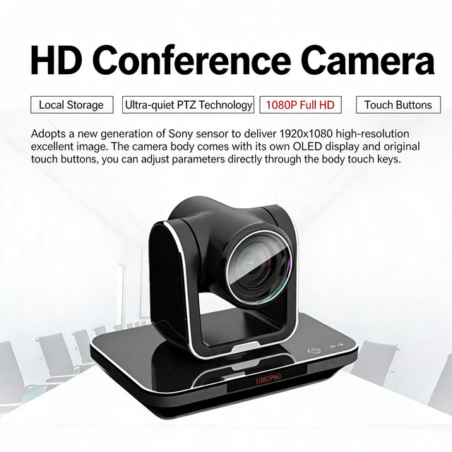 Wholesale OEM 10X Optical Zoom PTZ Conference Camera 1080P60  SDI IP USB 2.0 for Meeting Room