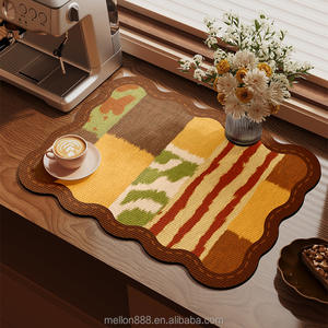 Tapis de <span class=keywords><strong>machine</strong></span> à café en caoutchouc à motif abstrait coloré, séchage rapide, absorbant, antidérapant, pour comptoir de cuisine, pour machines à expresso - Product Image 1