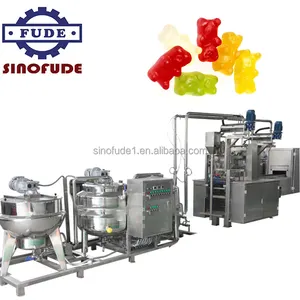 Full Automatic Food Grade Jam Filling 2 Color Jelly Gummy Production Line