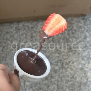 Fausses coupelles à sauce, modèles de fruits simulés et de sauces au poulet, accessoires de présentation alimentaire, pour photographie, avec effet de gouttelettes, pour la publicité, durables - Product Image 4