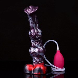 Produit phare : Godemiché en silicone en forme de cheval avec fonction de pulvérisation d'eau, Godemiché animal pour femme, Masturbateur, Articles pour adultes - Product Image 6