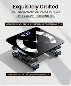 ओम स्मार्ट बॉडी फैट स्केल डिजिटल वेट स्केल एलसीडी डिस्प्ले 180 किलोग्राम/360lb वायरलेस इलेक्ट्रॉनिक डिजिटल स्केल स्वास्थ्य विश्लेषक ऐप - Product Image 3