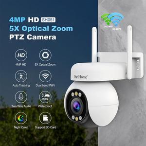 Venta Flash <span class=keywords><strong>Srihome</strong></span> SH051 4MP 5X Zoom óptico PTZ HD Cámara Visión nocturna WIFI Domo Cámaras de seguridad - Product Image 3