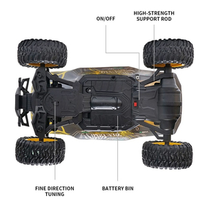 Escala 1/16 2,4 GHZ 4 canales Rock Crawler modelo 20 KM/H carreras de alta velocidad <span class=keywords><strong>RC</strong></span> coches de Metal para niños - Product Image 3