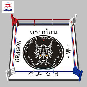 Cage de combat en acier de mer personnalisable, sac pour combat d'octogonal, couleur noir et rouge, matériau cf, tissé original - Product Image 3