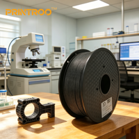 Filament PA12 CF Autolubrifiant PRINTROO 1,75 mm Bobine de 1 kg Haute Ténacité Faible Retrait Résistant au Vieillissement pour Pièces d'Appareils