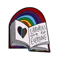 Nouveaux badges métalliques DIY pour les amoureux des livres, exquises formes d'animaux, petits cadeaux faciles à assortir, série créative Arc-en-ciel, Teeth