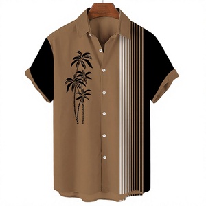 Camisa Formal de Manga Corta para Hombre, Tejido Dobby con Spandex, Transpirable, de Secado Rápido, para Otoño y Vacaciones - Product Image 1