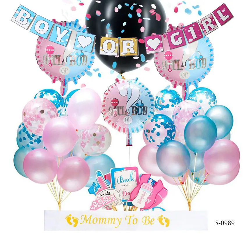 Baby Gender Reveal Party zubehör Baby Test Jungen oder Mädchen Vorhersage Banner Ideen Gender Reveal Kit