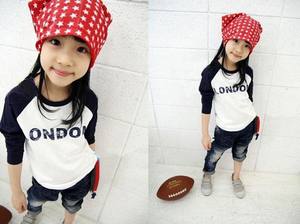 Ropa Infantil Turca, Camiseta de Manga Larga para Niños de 2 a 6 Años con Letra Estampada, para Niñas, de Fabricante Chino - Product Image 6