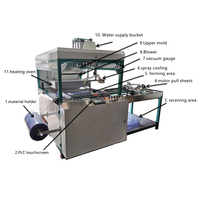 Machines automatiques de thermoformage sous vide pour plastiques PVC/PET/PP/PE, machine de thermoformage de barquettes à fruits, machine de thermoformage de blisters
