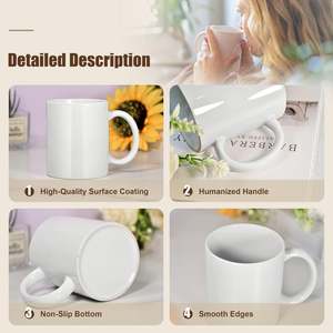 Mugs en céramique de 11 oz pour sublimation, vierges, pour bière et café, vente en gros, avec logo personnalisé, depuis notre entrepôt américain - Product Image 2