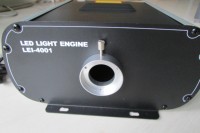 Éclairage à fibre optique LED super puissant avec roue à 6 couleurs, projecteur à fibre optique LED DMX 40W