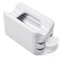 Système de recyclage de poudre à ongles 2-en-1, kit de rangement pour accessoires de poudre à ongles, boîte de rangement pour paillettes et strass avec pinceau