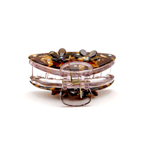 YIYI Design personalizzato di alta qualità 7 cm fiore di diamante colorato PVC artigli per capelli alla moda semplice acido acetico - Product Image 5