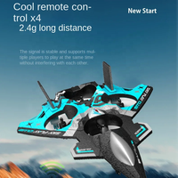Avion télécommandé AiJH Rc Plane, retournement à 360 degrés, télécommande 2,4G, avion à aile fixe FEPP avec lumières, avion de chasse télécommandé, jouets