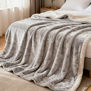 شعار مخصص بطانية صوف للبالغين لينة قابلة للغسل الفانيلا للسرير الأزواج الحميمة للماء رمي دفقة مقاومة - Product Image 3