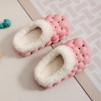 Nouvelles pantoufles d'hiver en fourrure moelleuse pour femmes, antidérapantes, avec coussinets en EVA, thermiques et massantes, pour la maison