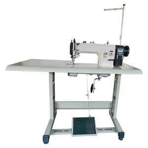 Máquina DE COSER Industrial <span class=keywords><strong>Heavy</strong></span> <span class=keywords><strong>Duty</strong></span> Electronic Manual Lockstitch Todo en uno Maquinaria de ropa plana Máquina de coser industrial - Product Image 1