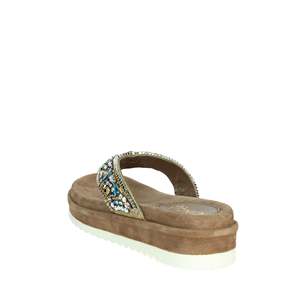 Sandalias de Plataforma Cinzia Soft Donna Infradito Taupe para Mujer, con Tacón - Product Image 1