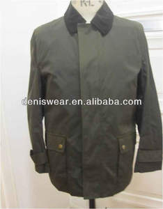 メンズワックスクラシックジャケットオイルスキン防水ウィンタージャケットキャンバスファブリックスタンドカジュアルスプリングジャケットプリントコーティングOEMブランド - Product Image 5