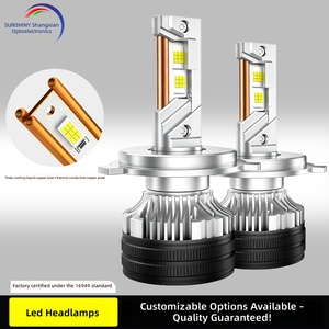 Automotive LED Headlight Bulb High Brightness Waterproof Fan Cooling Vehicle Front Lighting System - Product Image 3